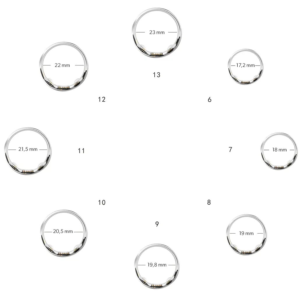 MYnextRING SizeKit — 8 Messringe zur Größenbestimmung